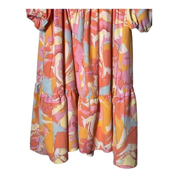 1949. LENA OFF SHOULDER SPAGHETTI STRAP TIE ON SHOULDERS SIZE SMALL MULTICOLORED - Picture 8 of 8